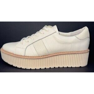 Dolce Vita Womens Size 11 Beige Tiger Platform Sneakers Shoes Leather Chunky New